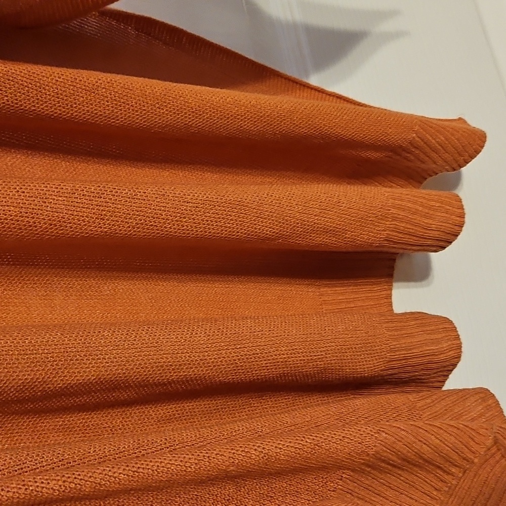 A New Day Burnt Orange Open Front Knitwear - Picture 8 of 10